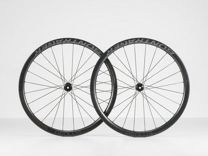 Bontrager Aeolus 37 RSL both sides of wheel on a white background